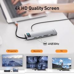 Bộ Hub Mở Rộng Đa Năng Baseus Metal Gleam Multifunctional Gen2 Cho Macbook/Laptop/iPad/Smartphone/Tablet (Gen2 New Upgrade Edition)