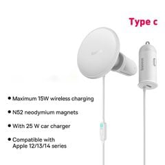 Tẩu Ô Tô Sạc Không Dây Magsafe Baseus CW01 Magnetic Wireless Charging Car Mount Sạc Nhanh 40W