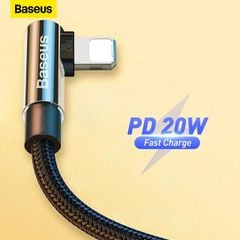 Cáp Sạc Nhanh IPhone 90 Độ Baseus MVP 2 Elbow-shaped Fast Charging Data Cable Type-C to iP 20W