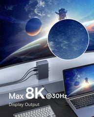 Hub Mở Rộng Đa Năng Baseus UnionJoy Pro 17-Port (8K@30Hz Ultra Four-Screen Multifunctional HUB Docking Station)