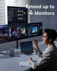 Hub Mở Rộng Đa Năng Baseus UnionJoy Pro 17-Port (8K@30Hz Ultra Four-Screen Multifunctional HUB Docking Station)
