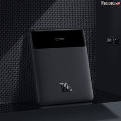 Pin dự phòng Baseus Blade 100W – 20000mAh, 4 cổng (2C + 2USB), sạc nhanh laptop, màn hình LED, kèm cáp C to C