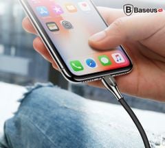 Cáp sạc nhanh, siêu bền Lightning Baseus Zinc Alloy Metal LV157 cho iPhone 6/ 7/ 8/ iPhone X (Zinc Security Quick Charge )