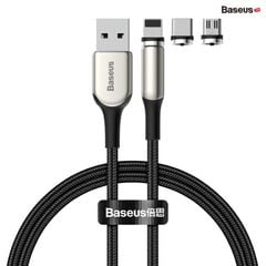 Cáp sạc từ thế hệ thứ 3 Baseus Zinc Magnetic series 3 Lightning/Type C/Micro cho Smartphone/Tablet Cable (2A, Charging Cable)