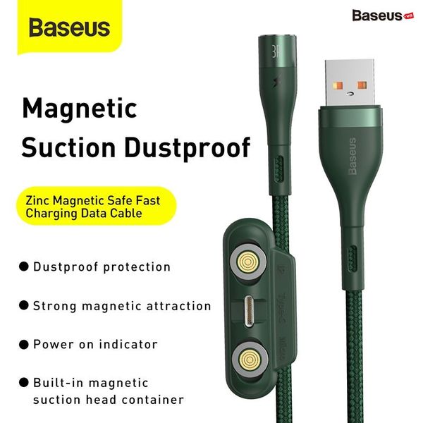 Baseus Zinc Safe Fast Charging Data Cable USB to M+L+C 3A