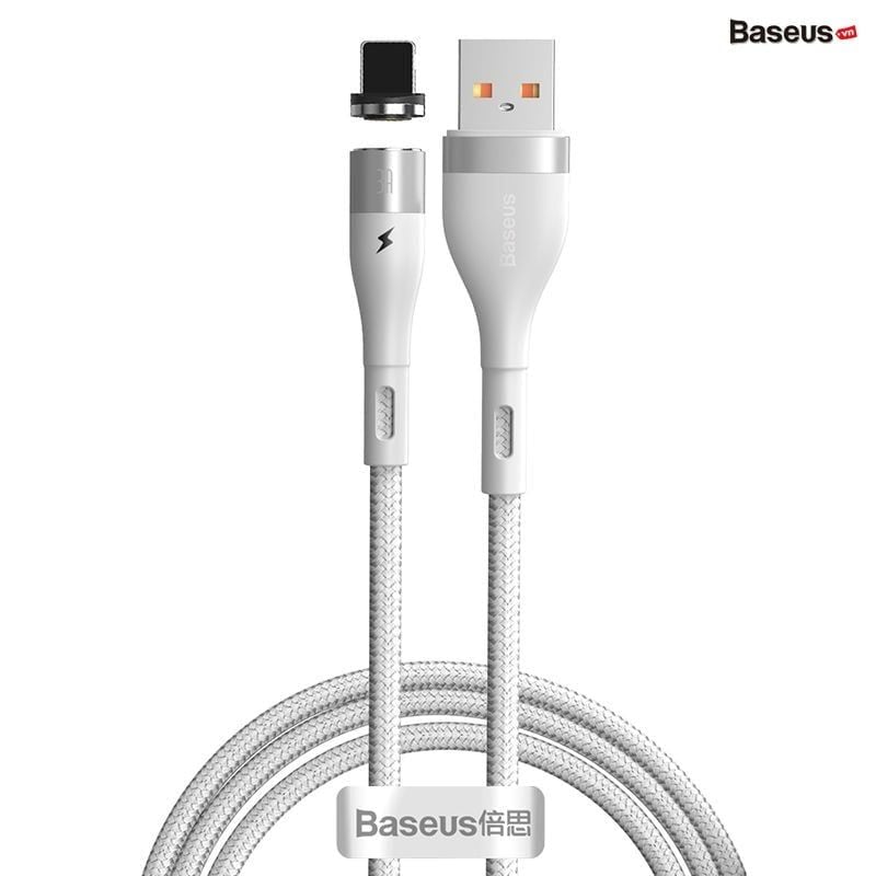 Cáp từ hỗ trợ sạc nhanh Baseus Zinc Magnetic Gen5 Safe Fast Charging Cable (USB to Lightning/Type C/Micro, Magnetic, Dustproof, Quick charge and Data Cable)