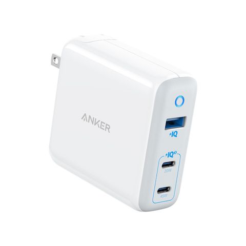 Sạc 3 Cổng Anker PowerPort 65W (2 USB-C + 1 USB-A) - A2034