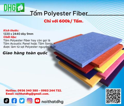 Tấm Polyester Fiber - Vật Liệu Tiêu Âm Của Tương Lai