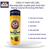  Bột Rửa Rau Củ Quả Arm&Hammer Baking Soda 340g Pure 