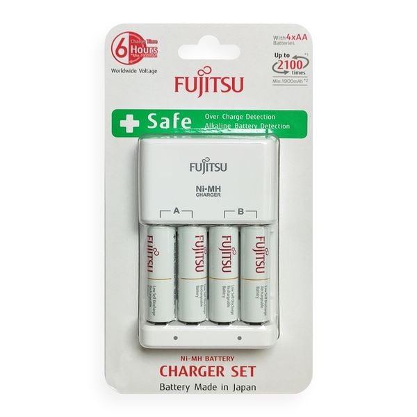  Máy Sạc Fujitsu - FCT 345FXEST(B) - 6hr - 4xAA 2000mAh 