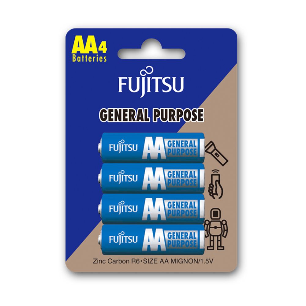  Pin Fujitsu R6(4B)F-GP_SIZE AA CARBON ZINC BATTERY 