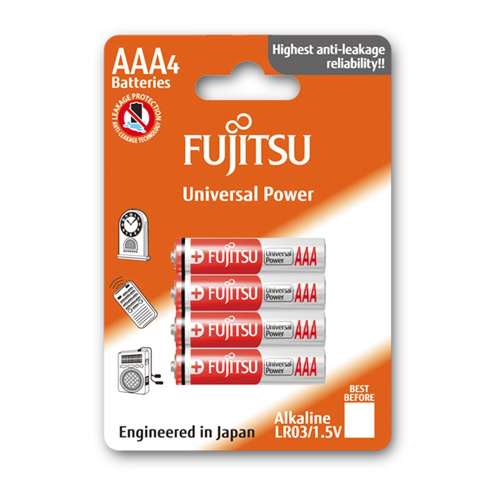  Pin Fujitsu LR03 (4B) FU-W-FI_SIZE AAA ALKALINE BATTERY 
