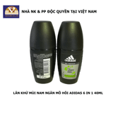  COMBO 2 Lăn Khử Mùi Nam Ngăn Mồ Hôi Adidas 6 in 1 40ml 