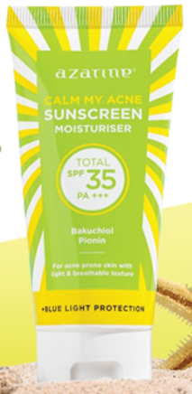  Kem dưỡng ấm chống nắng - Azarine Sunscreen Calm My Acne  - SPF 35 - 40g 