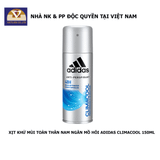  Xịt Khử Mùi Toàn Thân Nam Ngăn Mồ Hôi Adidas Climacool 150ml 