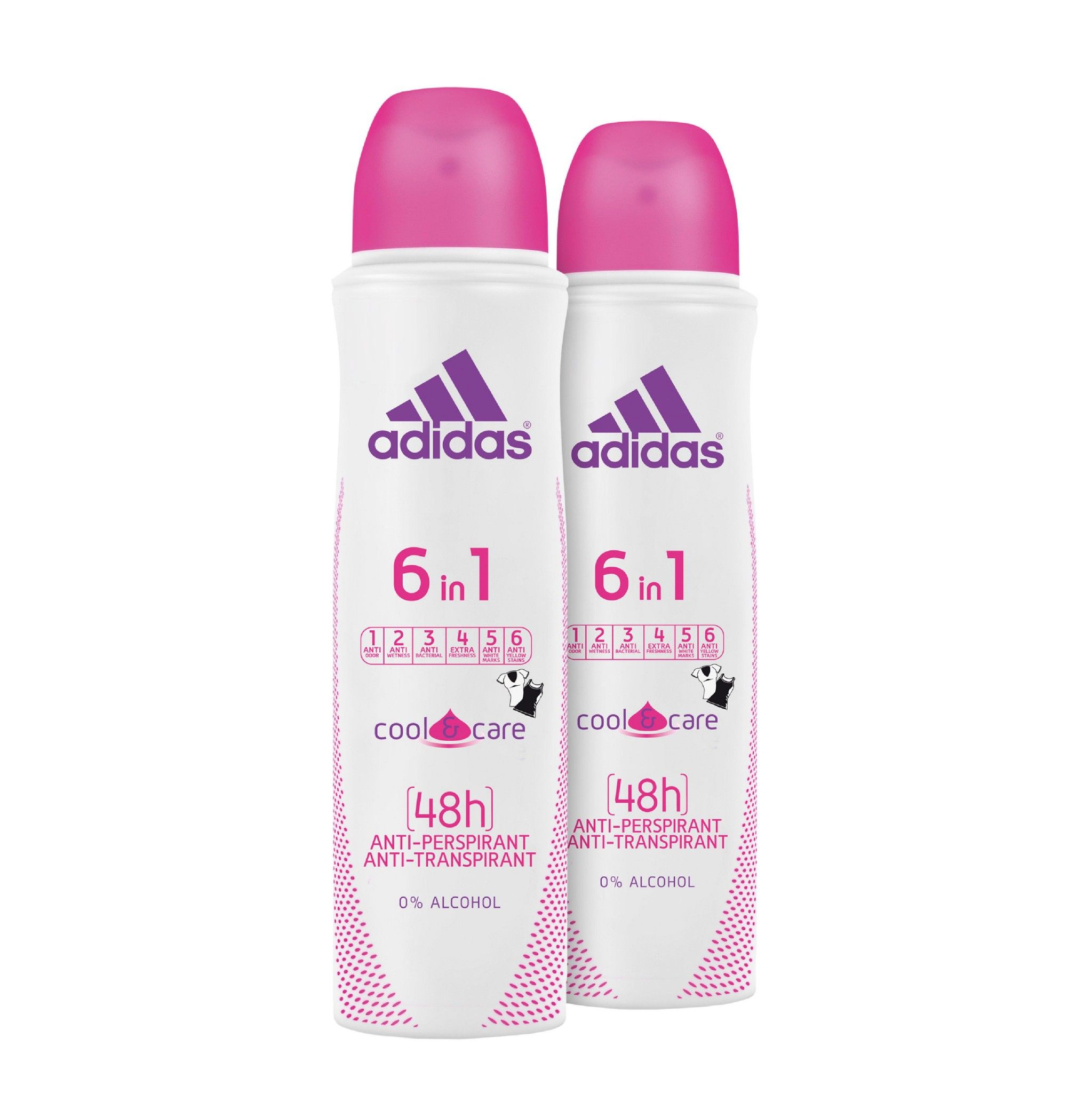  Xịt Khử Mùi Toàn Thân Nữ Ngăn Mồ Hôi Adidas 6 in 1 Cool & Care 150ml 