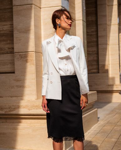 Áo blazer cao cấp áo khoác trắng áo vest nữ trắng hàng hiệu | Thời trang thiết kế Hity