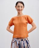  Áo Cổ Tròn Linen Mơ Nghiền TOP210 