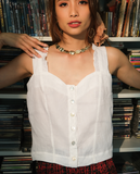  Áo Croptop Linen Nắng TOP186 