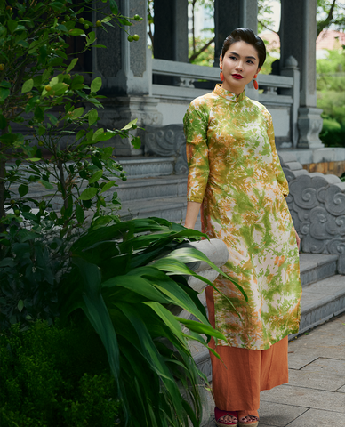 Áo dài cách tân lụa tơ tằm Việt | Thời trang bền vững Hity