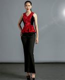  Áo Peplum Nhung Dạ Yến TOP123 