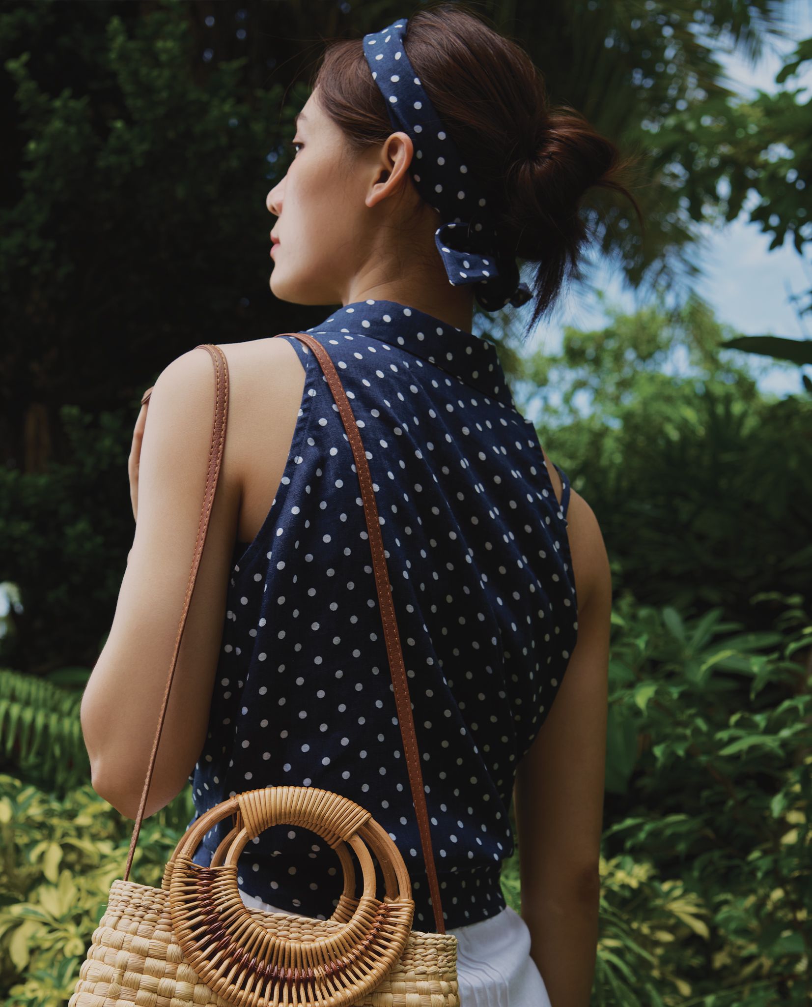  Áo Sơ Mi Halter Linen Hải Tinh TOP159 