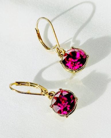 Bông tai pha lê swarovski hoa tai khuyên tai bạc trang sức đẹp phụ kiện thời trang cao cấp | Thời trang thiết kế nguyên bản Hity