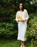  Váy Linen Suông Lân Sa SKI047 