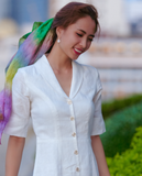  Đầm Vintage Linen An Nam DRE143 
