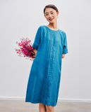  Đầm Suông Linen Khuê DRE185 