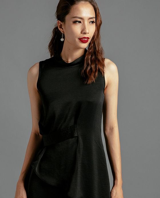 Áo Kiểu Peplum Bất Đối Xứng | Thời trang thiết kế Hity