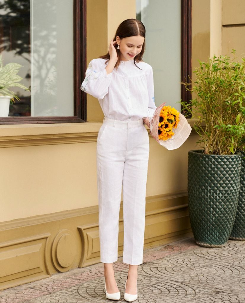 Áo croptop linen | Thời trang thiết kế thủ công Hity