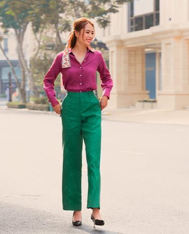 Quần ống suông quần dài nữ quần linen quần vải lanh quần tây công sở nữ cao cấp | Thời trang thiết kế Hity