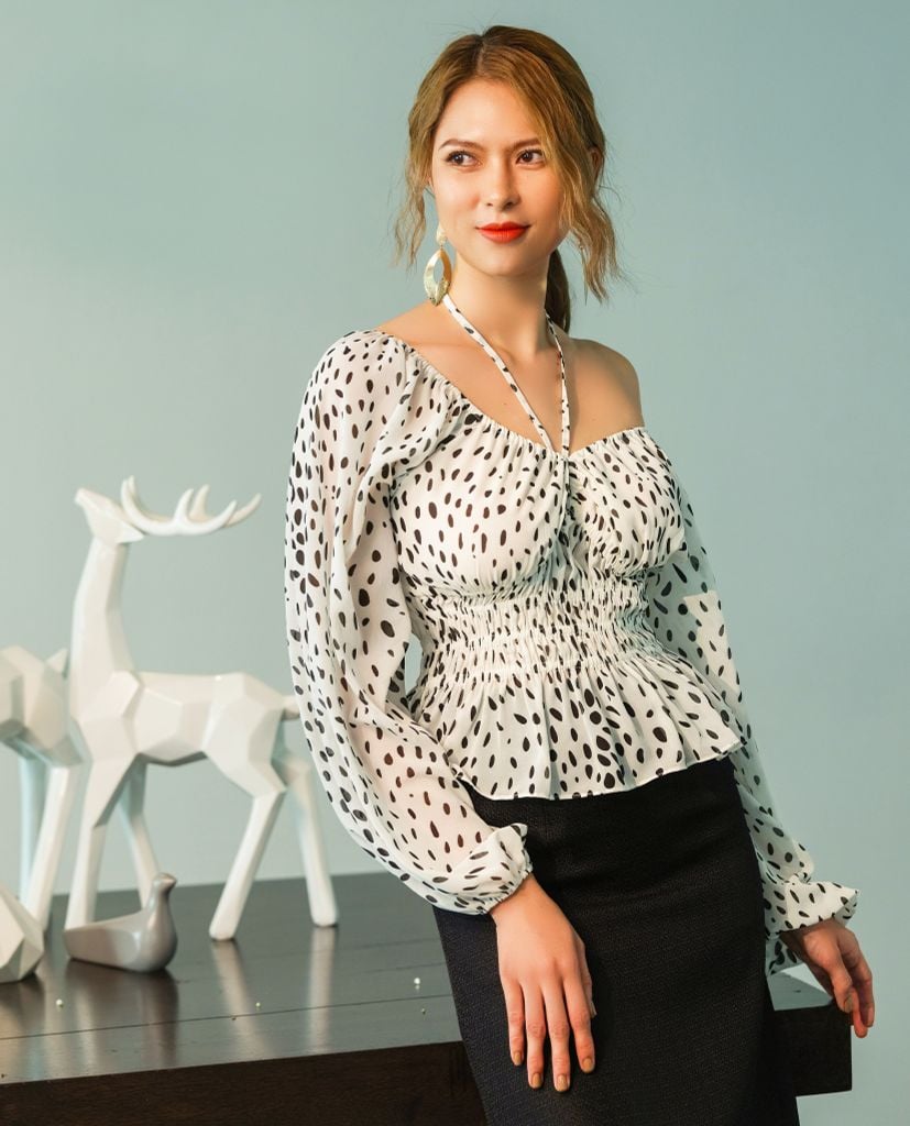 Hoạ tiết chấm bi thời trang linen | Thời trang bền vững Hity