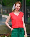  Áo Croptop Linen Lạc TOP145 