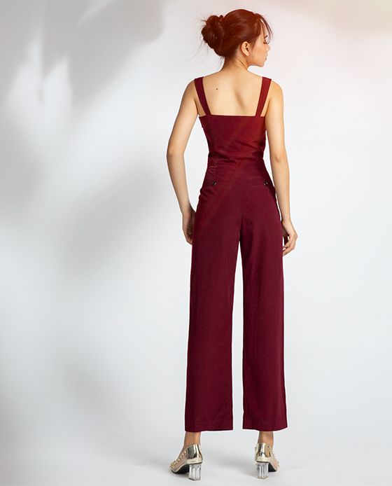 Bộ đồ bay bộ jumpsuit cao cấp jumpsuit hai dây bộ áo liền quần dài | Thời trang thiết kế Hity.