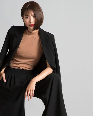 Áo khoác áo blazer oversized áo vest nữ đen áo blazer cao cấp | Thời trang thiết kế Hity