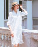  Đầm Sơ Mi Linen L'amant DRE135 