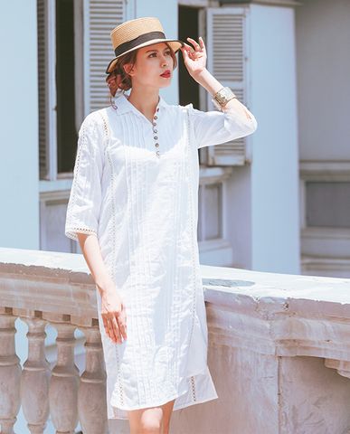  Đầm Sơ Mi Linen L'amant DRE135 