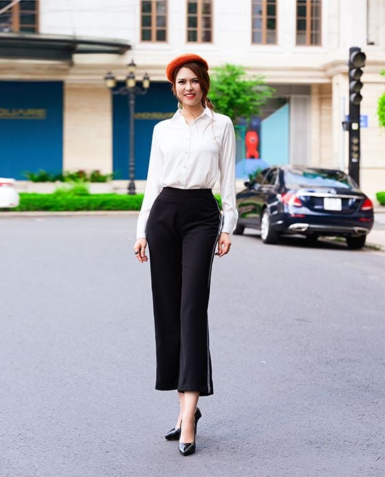 Quần culottes mặc với áo gì đẹp hợp thời trang 2020