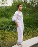  Quần Linen Thêu Thảo PAN233 