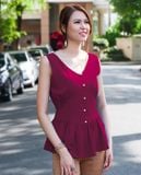  Áo Peplum Hạnh Phúc TOP136 