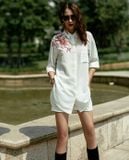  Áo Sơ Mi Oversized Sớm Mai TOP120 