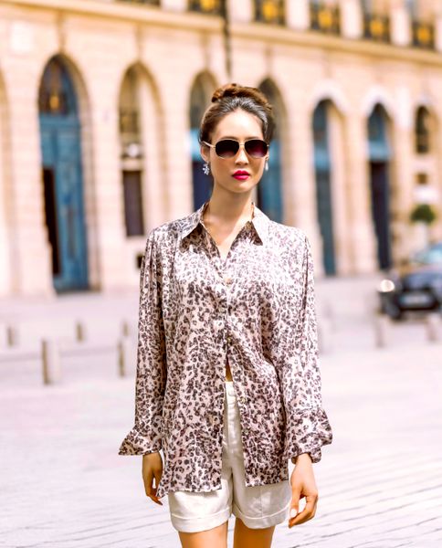 Áo sơ mi hoa vintage | Thời trang bền vững Hity