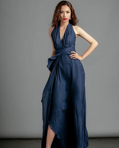Đầm maxi váy đầm dài đi tiệc dạ hội đầm lụa cao cấp | Thời trang thiết kế Hity