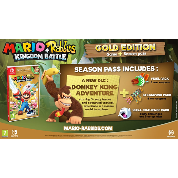 Mario + Rabbids Kingdom Battle Gold Edition Switch Games Nintendo GamesCenter Store
