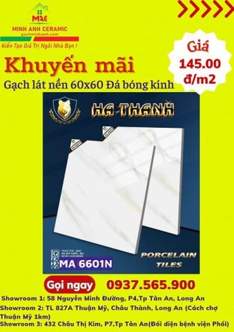 GẠCH LÁT NỀN 60X60 HÀ THANH MA 6601