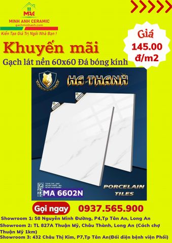 GẠCH LÁT NỀN 60X60 HÀ THANH MA 6602