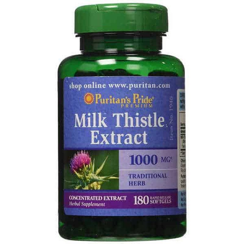 Viên uống bổ gan Milk Thistle Extract 180 viên – Giải độc gan hiệu quả