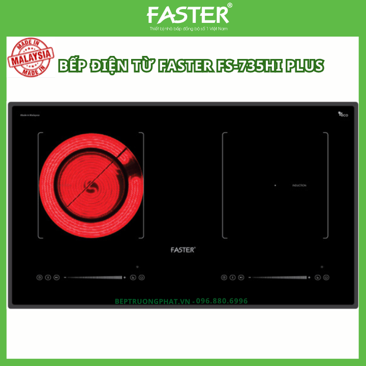 Bếp Điện Từ FASTER FS-735HI Plus (Malaysia) Bảo hành chính hãng 3 năm